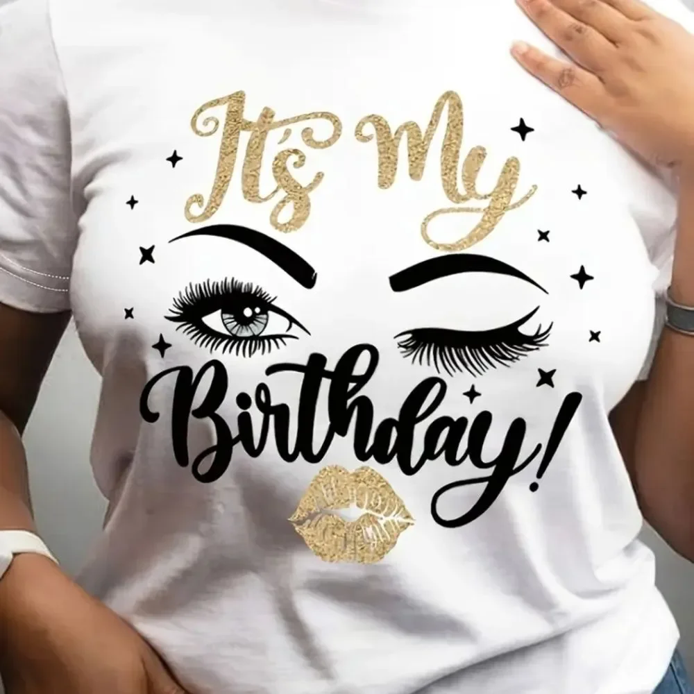 BIRTHDAY Graphic Print T-Shirt - It's My Birthday